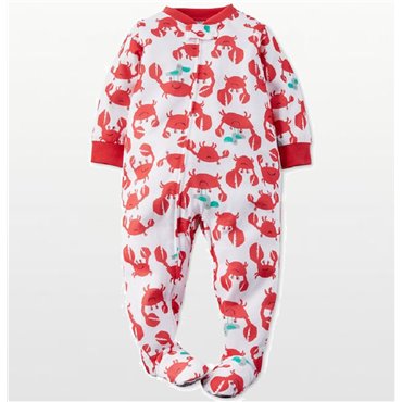 Carters -  Boys Cotton Crabbie Onesie Pyjamas