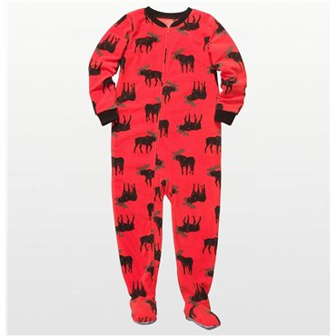 Carters - Microfleece Onesie Pyjamas - Orange Moose