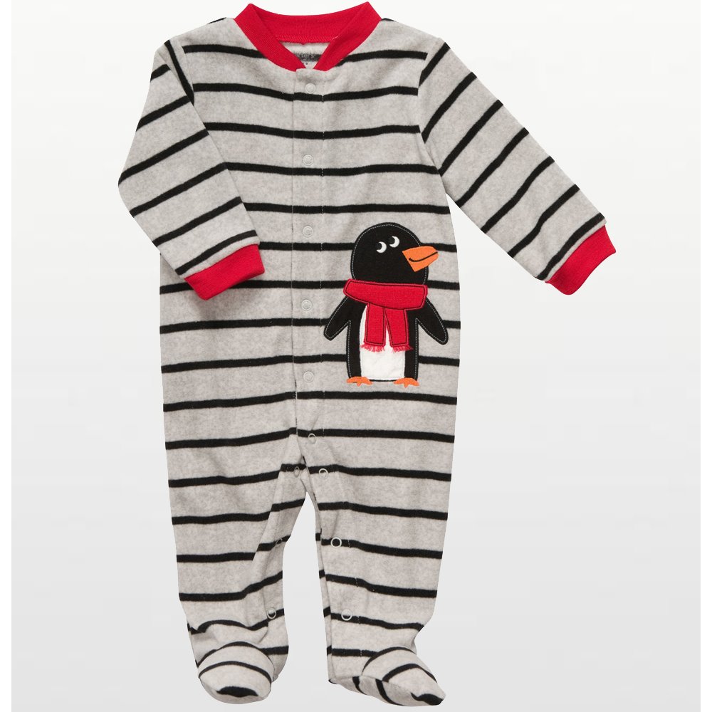 Carter's - Striped Penguin Microfleece Sleep & Play - Baby