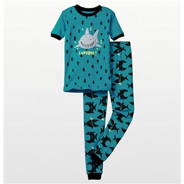 Petit Lem - Little Sea Friends Jawsome Shark Pyjamas