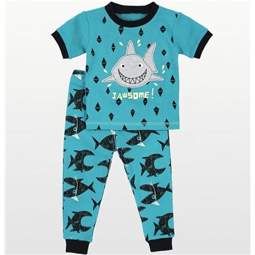 Petit Lem - Little Sea Friends Jawsome Shark Pyjamas