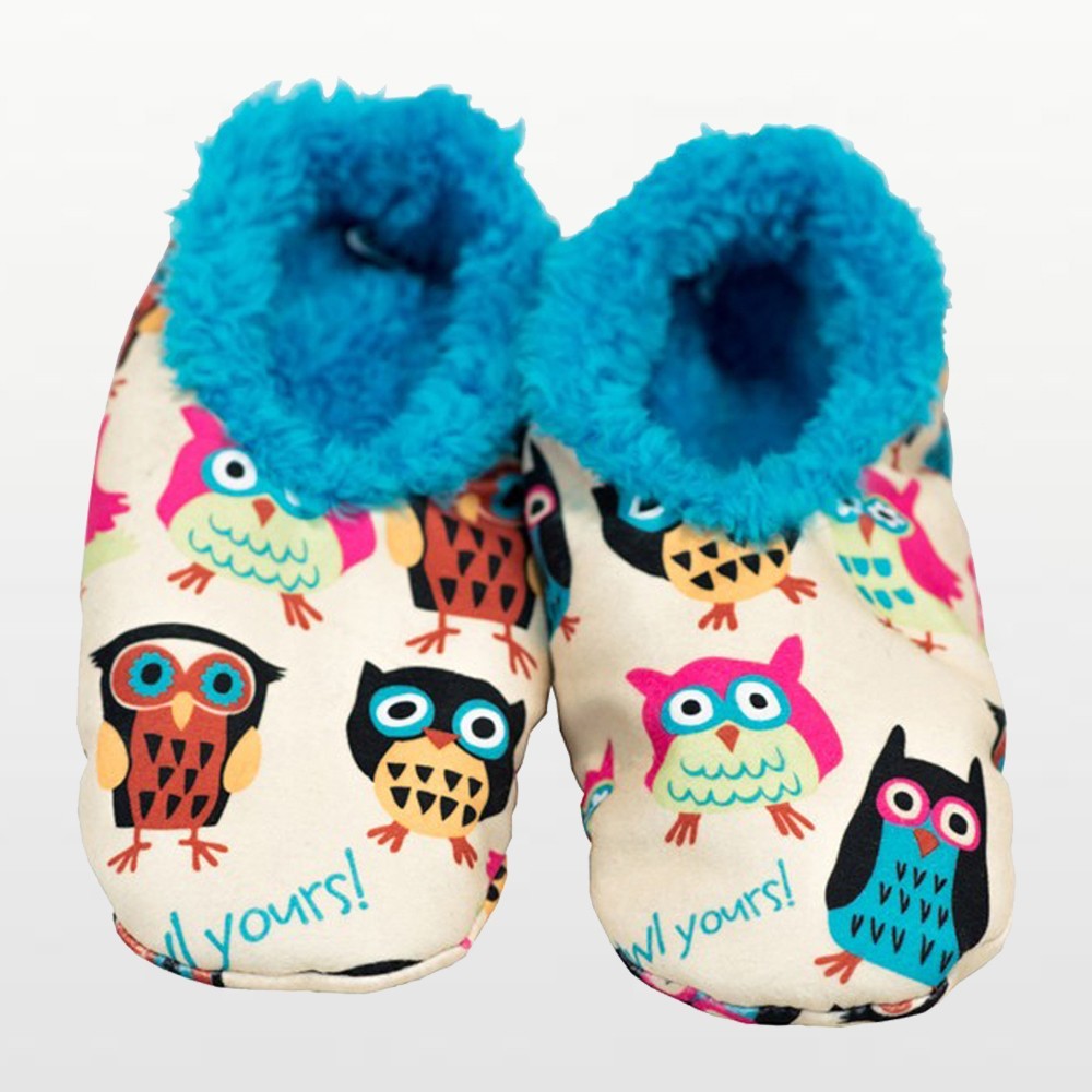fuzzy owl slippers