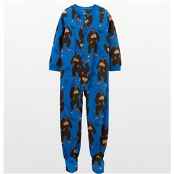Carters - Boys Blue Gorilla  Microfleece Onesie Pyjamas