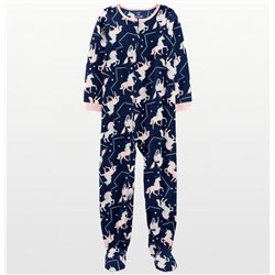 Carters - Girls Unicorn Microfleece Onesie Pyjamas