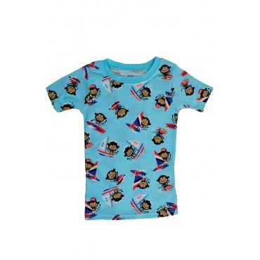 Carters - Boys 3 piece Cotton Pjs - Sailing Monkey