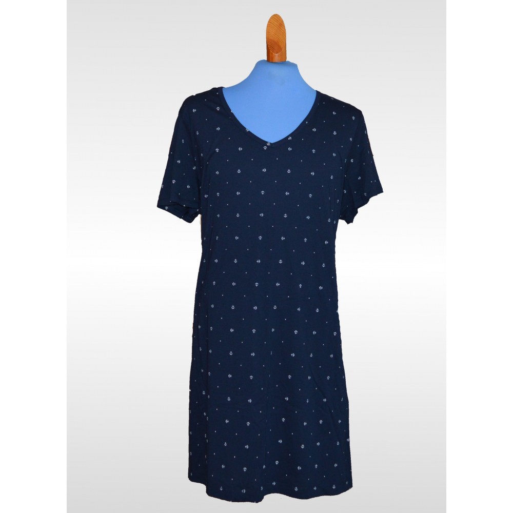 Buy Womens - Nautica Navy Anchor Nightshirt - Plus Size | Practically ...