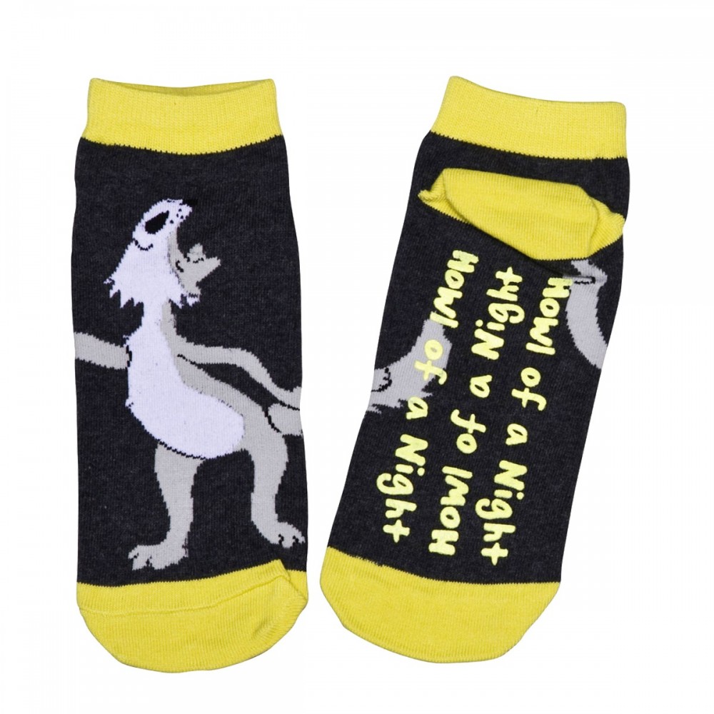 Womens - Slipper Socks  - Howl of a Night