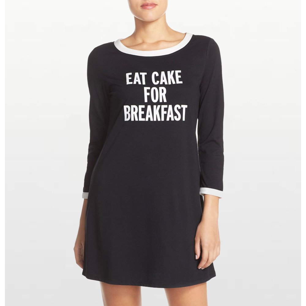 Kate Spade - "Eat Cake for Breakfast" Jersey Nightshirt